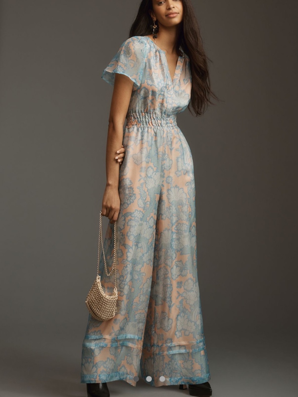 Anthropologie Somerset Jumpsuit -  Floral Wide-Leg Jumpsuit